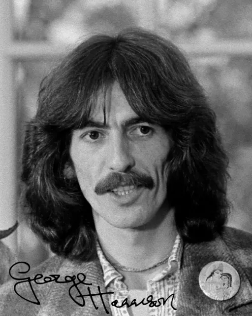 Repro-Autogramm - George Harrison - 11,4 x 14,3cm - Beatles