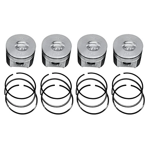 4Sets Piston and Piston Ring 1G924-2105-2Compatible for Kubota Engine Z482 Z602