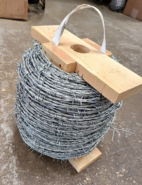 200m roll of barbed wire high tensile galvanised field paddock security fencing