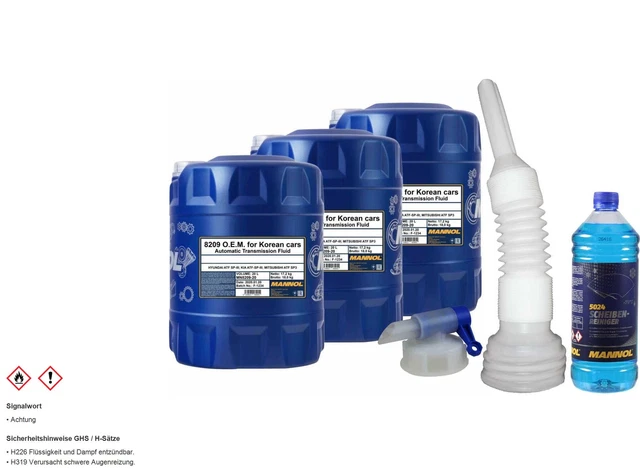 60L mannol 8209 pour Coréen Voiture Atf Sp-Iii Huile Boîte à Vitesse Automatique
