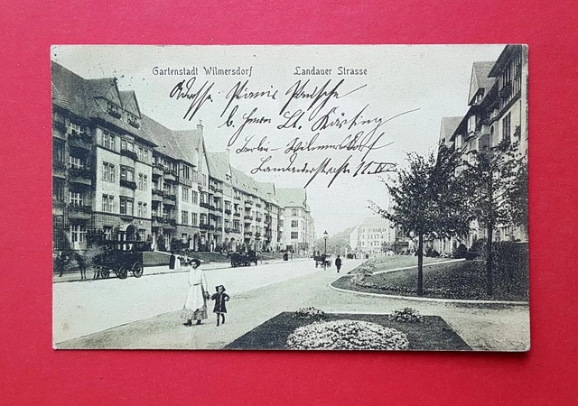 AK BERLIN Wilmersdorf 1912 Blick in die Landauer Strasse   ( 37444