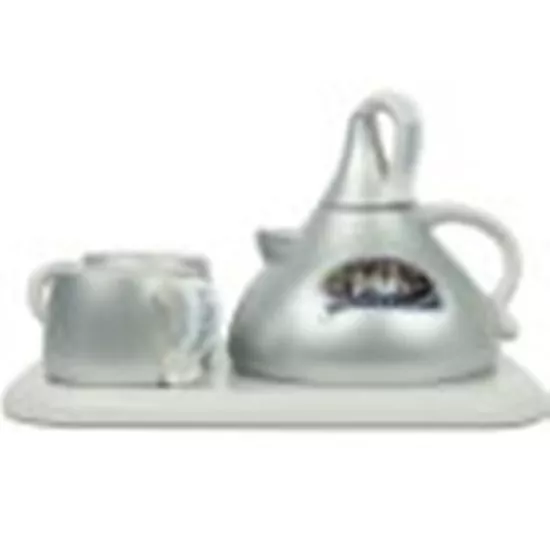 Hershey Kisses Hot Chocolate Cocoa Ceramic Pot Mug Tray Set 100Th Anniversary