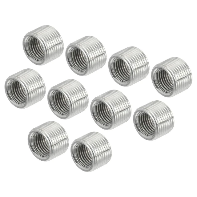 Rosca Reducción Tuercas Inserto M14 Macho a M10 Hembra Adaptadores 10mm, 15pzs