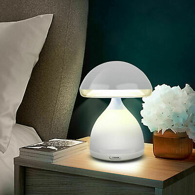Commande Tactile Lampe de Chevet Tactile à Coucher LED Moderne Lampe de Bureau COOLHOOD pour Les Yeux Lampe de Chevet Lampe Led Avec Fonction de Charge Sans Fil 10 W 3 Niveaux de Luminosité 