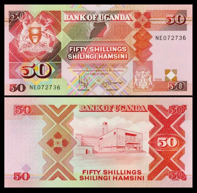 Uganda 50 Shillings 1989 P 30 Unc