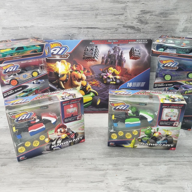 HOT WHEELS AI Mario Kart W/Bowser Castle Track Lot £160.82