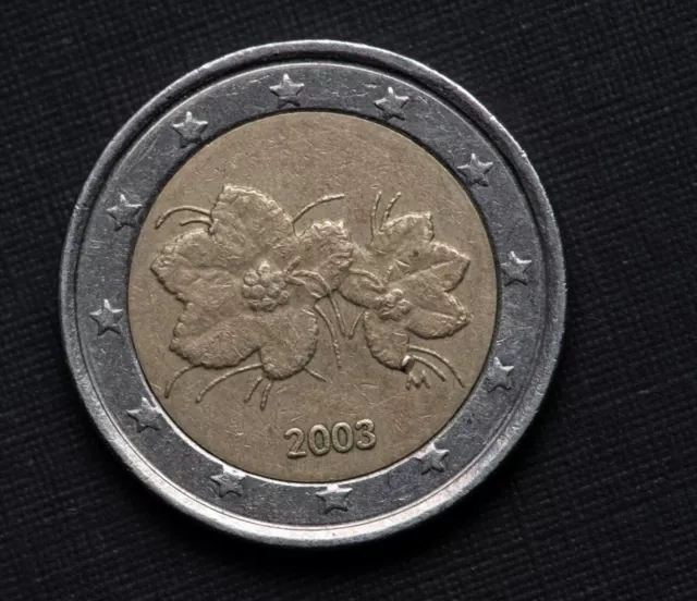 2 Euro Münze Finnland 2003 Moltbeere div Fehlprägung en