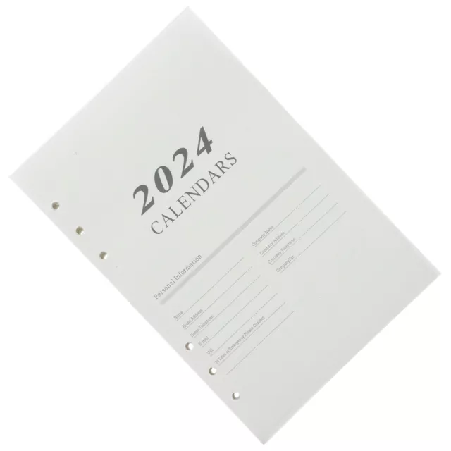 2024 Daily Academic Planner Notebook - Portable Loose-leaf Agenda-IV