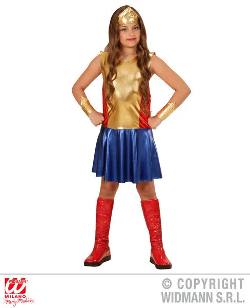 COSTUME CARNEVALE WONDER Girl Super Eroina PS 25798 Costumi Bambina EUR  20,00 - PicClick IT