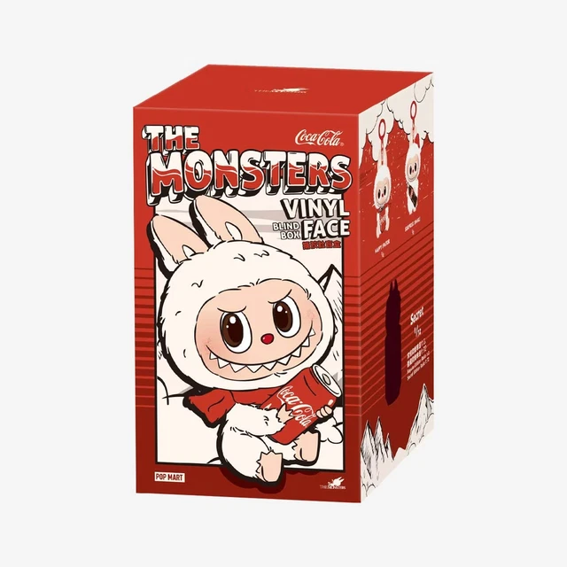 Porte-clés Collector Labubu X Coca-Cola - édition Limitée En Vinyle Blanc - Bijou De Sac