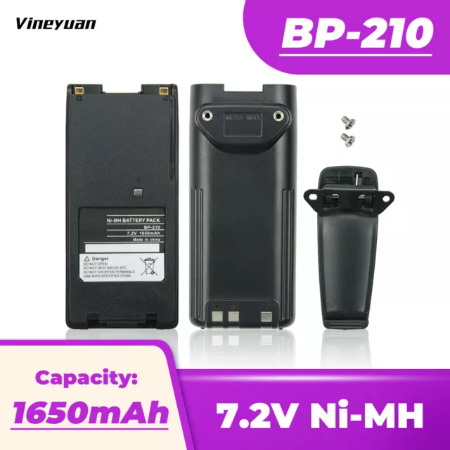 BP-210N/210 BP-209N Battery for ICOM IC-V8 F21 IC-V82 IC-A6 IC-A2 Walkie Talkie