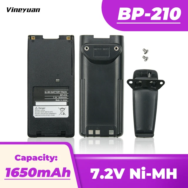 2X Pack - BP-210N Battery Charger For Icom IC-V8, IC-V82, IC-A6, IC-A24, IC-T3H