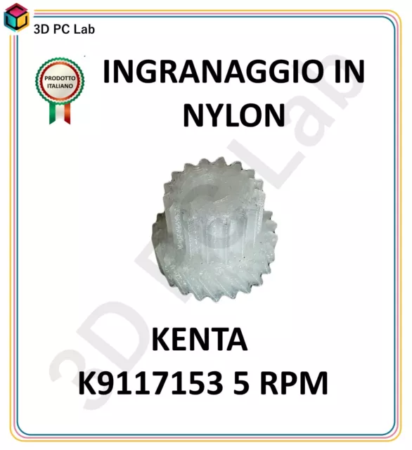 INGRANAGGIO KENTA  RINFORZATO NYLON MOTORIDUTTORE STUFA PELLET K9117153 5 rpm