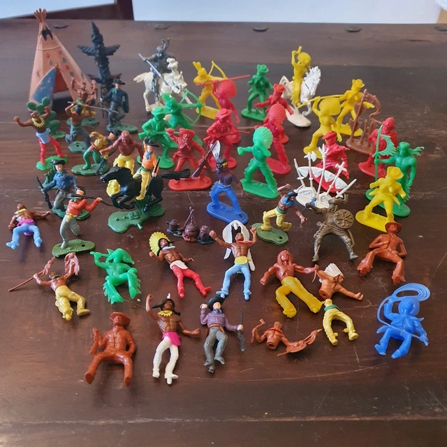 Konvolut alte Steckfiguren