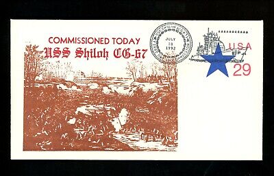 US Naval Ship Cover USS Shiloh CG-67 Peace Time 1992 Commissioned
