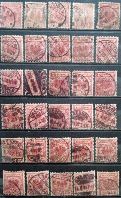 Briefmarken Deutsches Reich, gestempelt, 78