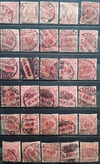 Briefmarken Deutsches Reich, gestempelt, 78