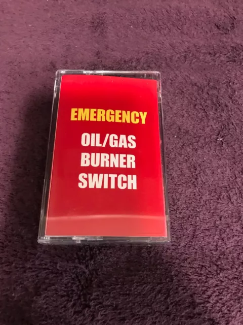 Emergency Oil/Gas Burner Switch Plate Protective Cover