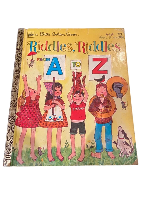 A LITTLE GOLDEN book riddles riddles from A-Z $5.40 - PicClick