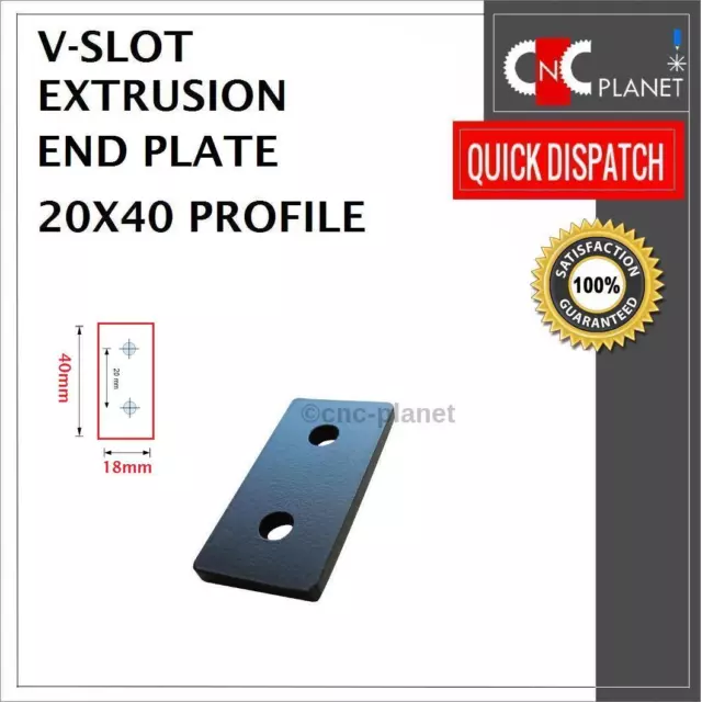 2 Hole End plate Joining Bracket V-slot 2040 Aluminium Extrusion Profile T slot