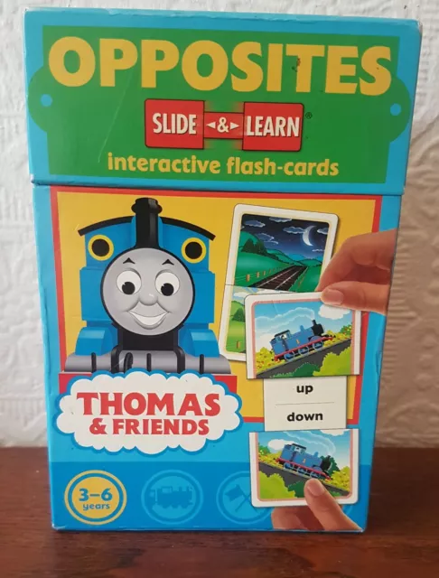 Thomas (Opposites)slide and learn flashcards.3-6 Years.Hard back. 26 cards