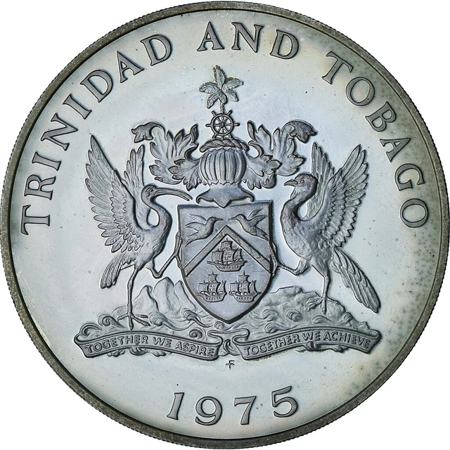 [#1179475] Trinidad and Tobago, 5 Dollars, 1975, Proof, MS, Silver, KM:8
