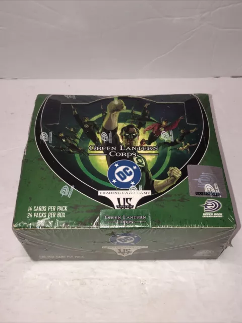 VS System DC Green Lantern Corps Trading Card Game TCG Booster Box Sealed Upper