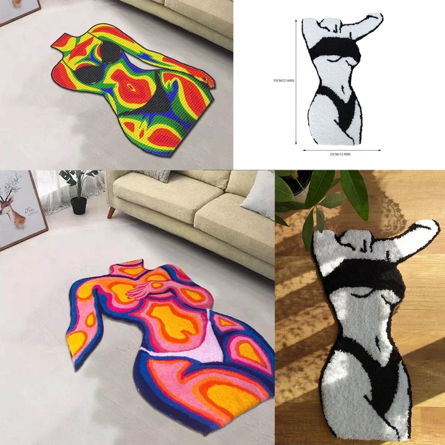 Hot Beauty Style Carpet Beauty Silhouette Carpet Non slip Bathroom Blanked