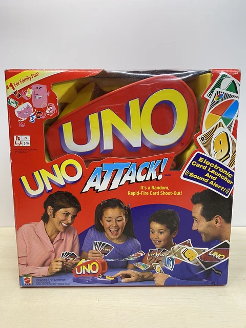 VINTAGE ELECTRONIC UNO Attack Card Game 2003 W/Cards And Instructions