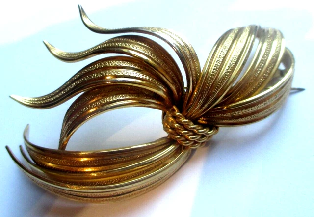 Broche Vintage Dorée à L'or Fin 'METRO PARIS' - Collection 1972 - Occasion Superbe état
