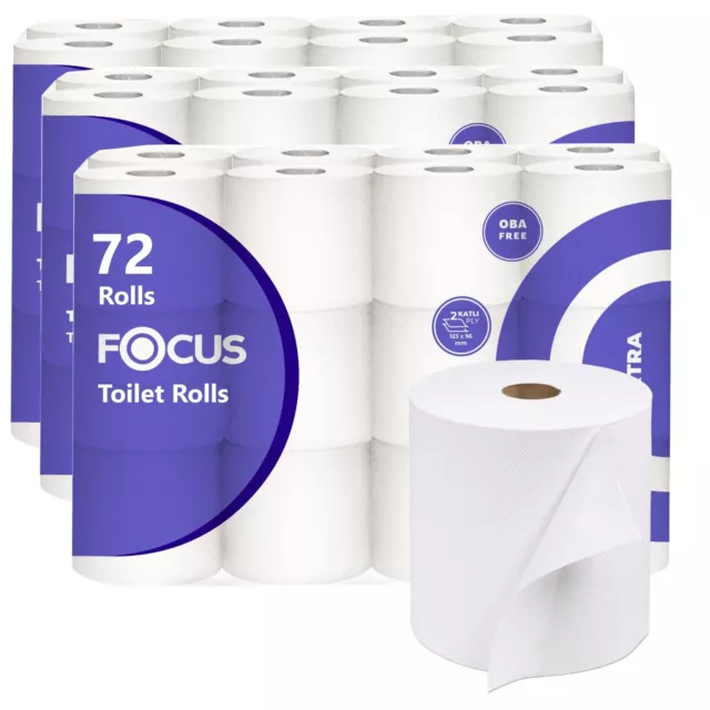 72 toilet Rolls Quilted Tissue 3 & 2 Ply Toilet Paper Extra Soft Premium Quality