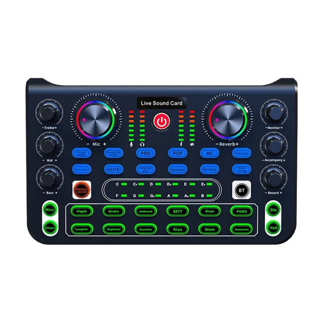 Carte Son M6 Mixeur Audio Changeur De Voix Appareil Table Externe Pour Casque USB Micro