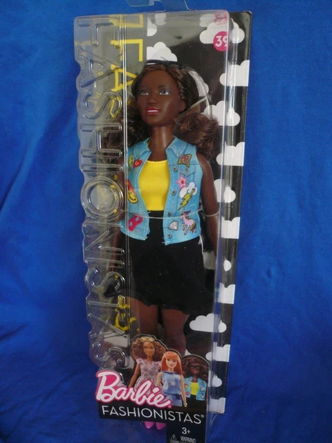 BARBIE FASHIONISTAS DOLL #39 Emoji Fun ~Curvy African American