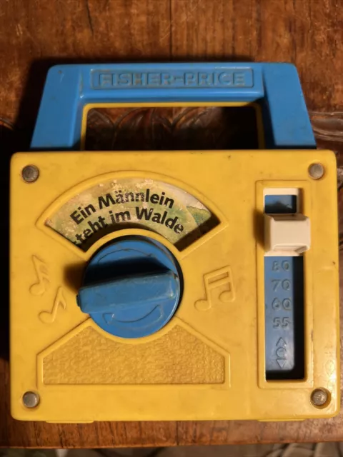 Fisher Price Radio Recorder Musik Ein Männlein Steht Im Walde Sammler Vintage