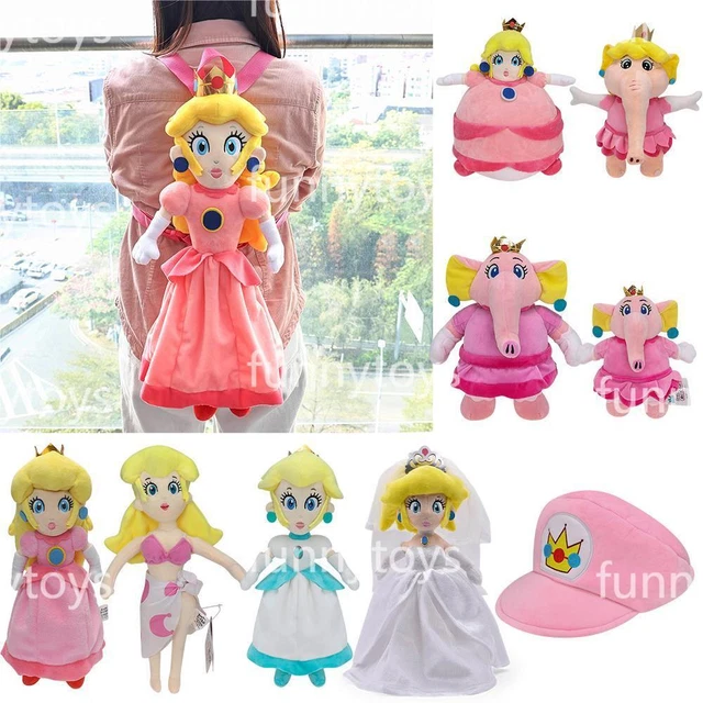 Pink Cap Mario Plush Toy – Soft Stuffed Doll