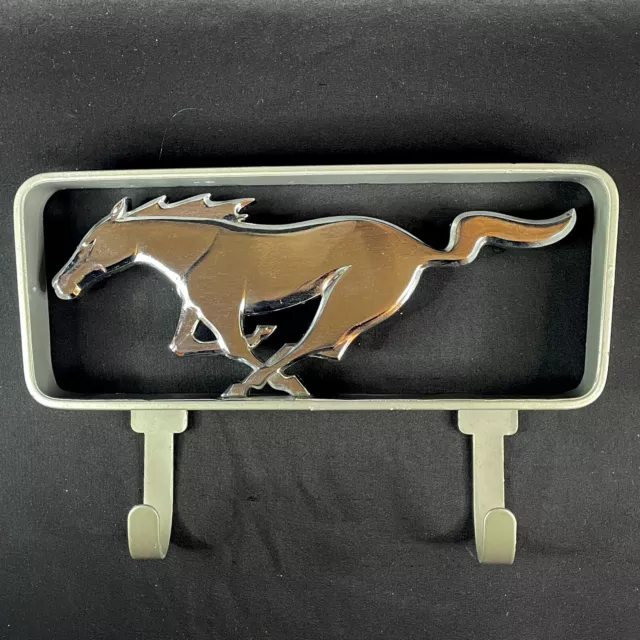 Ford Mustang Chrome Running Horse Grille Emblem 8" Clothes Coat Hanger