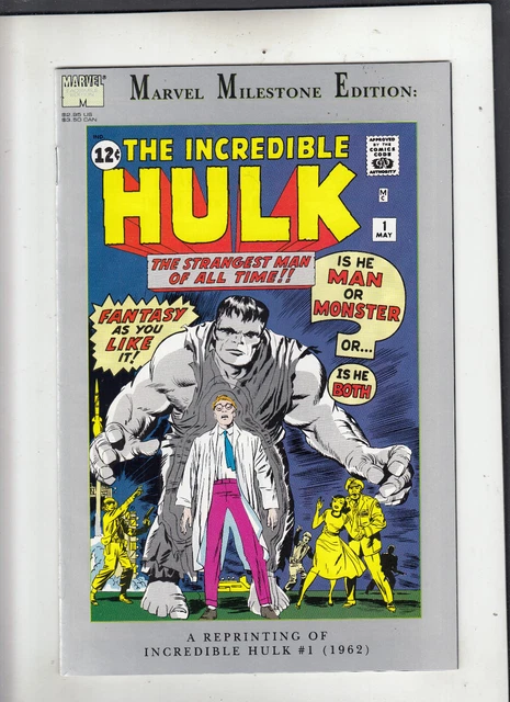 MARVEL MILESTONE EDITION the Incredible Hulk #1 1991 reprint facsimile ...