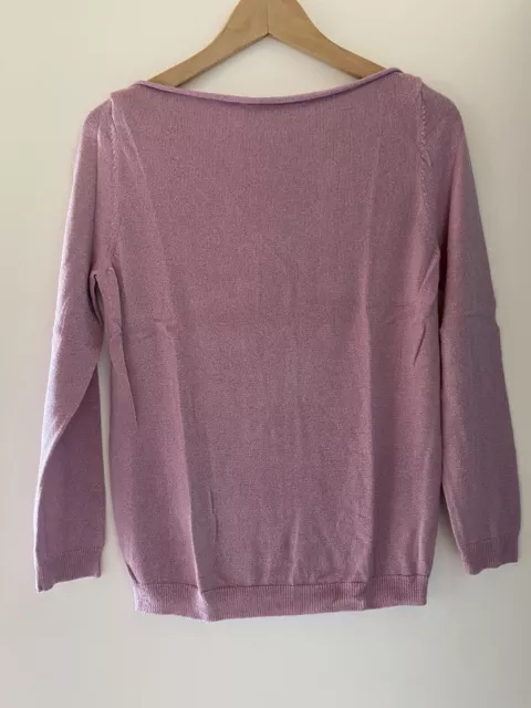 TEZENIS MAGLIA Lurex Rosa Manica Lunga Tg S EUR 28 00