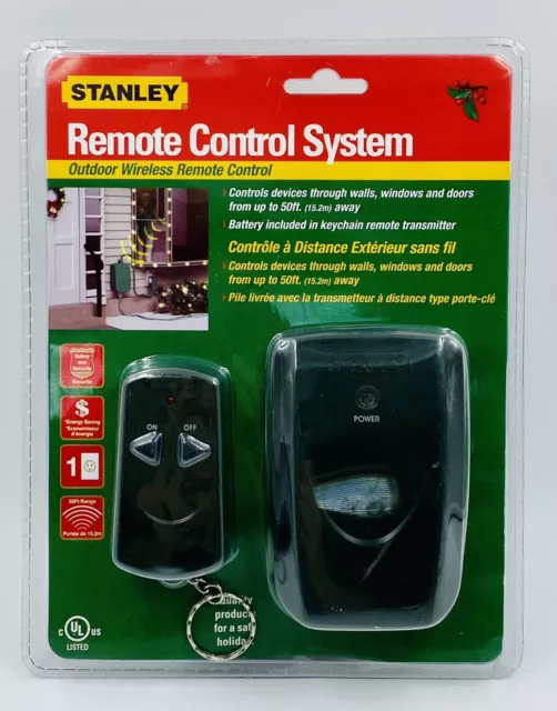 Stanley Outdoor Remote Control Twin 15A