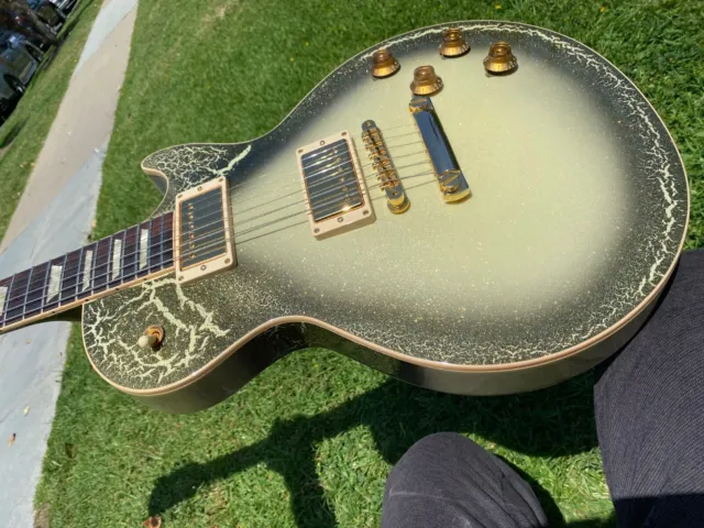 Gibson Custom Shop Les Paul Standard Gold Sparkle Roadshow - Toasted Marshmallow