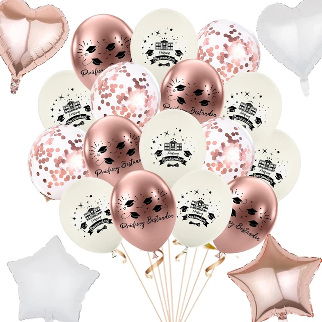 30 Luftballons Für Abschlussfeier – Deko Auf Italienisch (bunt, Ideal Für Parties)