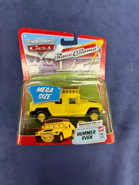 Disney Pixar World Of Cars Race-O-Rama Hummer Sven #11 - Mega Size Mattel