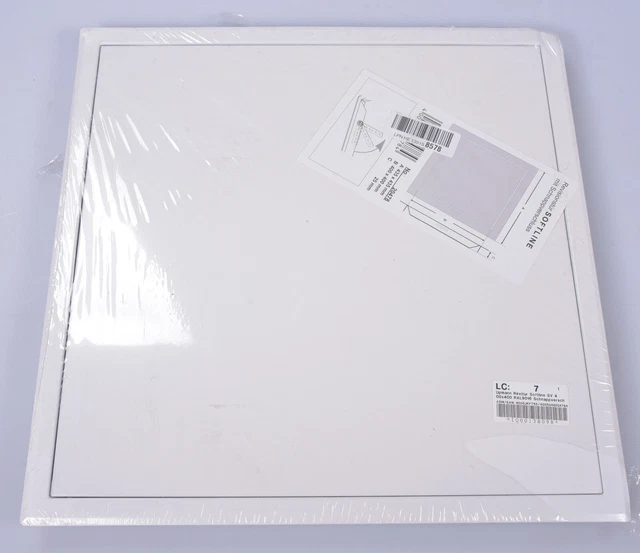 Puerta de revisión chapa de acero blanca con pargo de caballos 40x40 cm compuerta de revisión