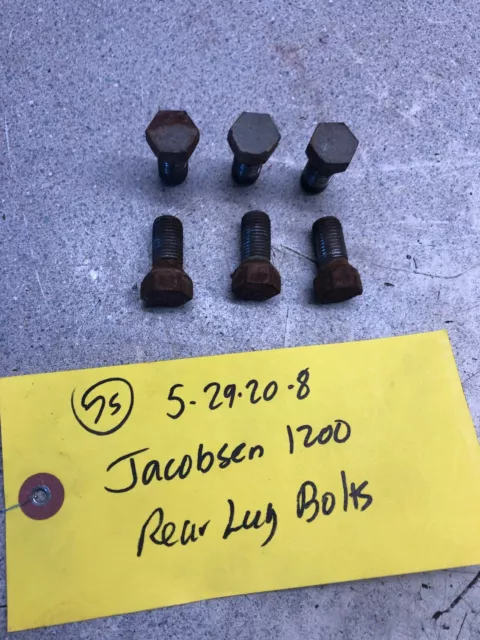 1966 Jacobsen 1200 Chief O Matic Tractor Rear Lug Bolts (6)