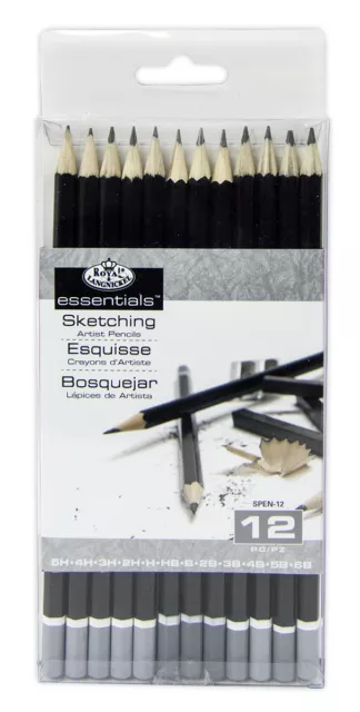 Royal Langnickel Pencil Sketching Set - Clear Case (RSET-ART3205)