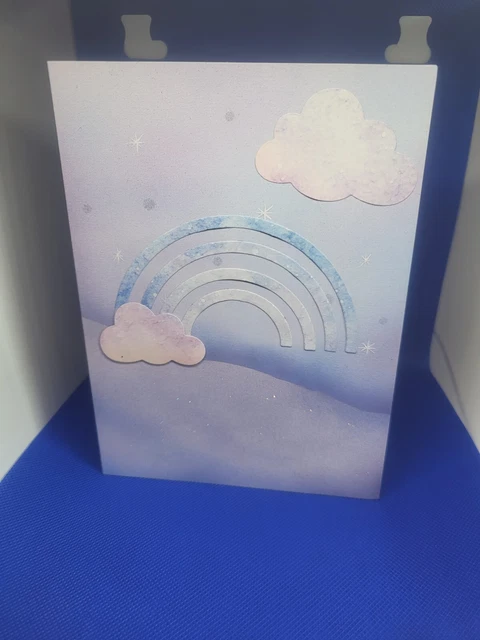 WBdesignz „Danke Mama“ Karte Zur Geburt - Mit Baby Auf Wolke, DIN A6, Inkl. Umschlag, 300g/m² Papier