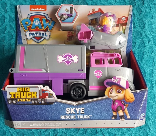 PAW PATROL SKYE Rescue Truck with Pup Figure Big Truck Pups Playset for