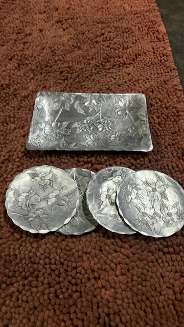 Forged Makinaw Island Plate And Coaster Set