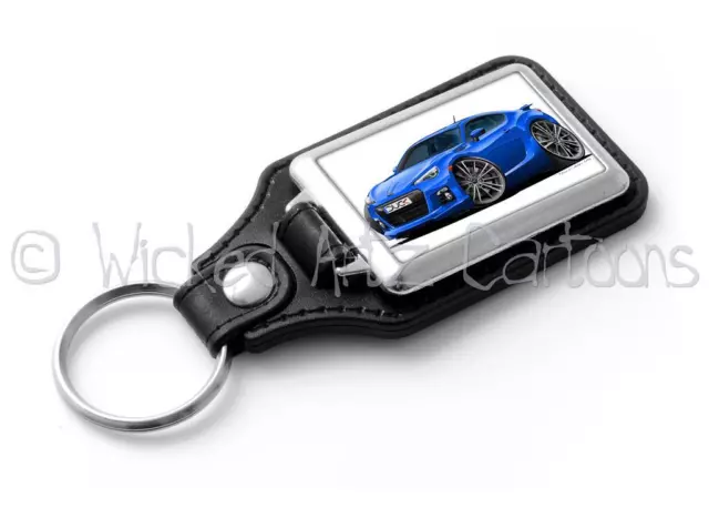 WickedKarz Cartoon Car Art Subaru BRZ Sports Coupe in 6 Colours Stylish Key Ring