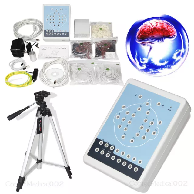 Digital Brain Electric Activity Mapping EEG machine System + Tripods 16 Channel